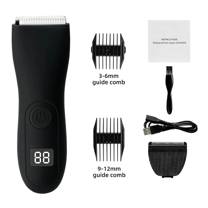 Mens Body Hair Trimmer for Men Balls Women Lady Shaver Hair Removal Bikini