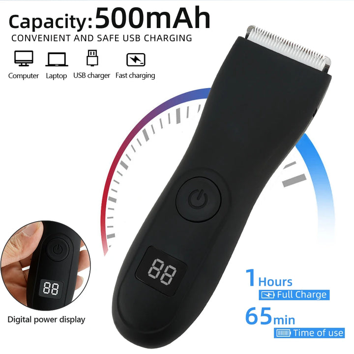 Mens Body Hair Trimmer for Men Balls Women Lady Shaver Hair Removal Bikini